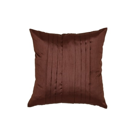 Pack Of 2 Pleated Faux Silk Decorative Pillow Covers 22x22