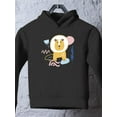 thumbnail image 3 of Cute Baby Lion Doodle Hoodie Toddler -Image by Shutterstock,  4 Toddler, 3 of 4