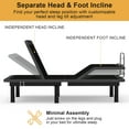 thumbnail image 2 of Twin XL Adjustable Bed Frame w/ Wireless Remote, Head/Foot Lift, Zero Gravity, Anti-Snore, 2 of 9