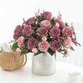 thumbnail image 5 of Artificial Flowers With Realistic Petal Details, Faux Plants For Lifelike Home Garden And Porch Window Decor, 5 of 5