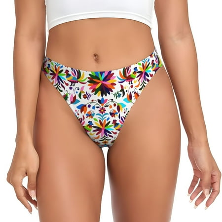 Sigee Mexican Bright Style for Women s G-String Panty  Low Rise  Soft Lace Perfect for Everyday Wear or Special Occasions-X-Small