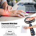 thumbnail image 3 of CHUANK Ergonomic Mouse Pad with Wrist Rest  No Slip Keyboard Wrist Rest and Computer Wrist Support  Memory Foam Wrist Pad with Cup Coaster for Keyboard for Easy Typing and Hand Pain Relie, 3 of 7