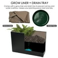 thumbnail image 3 of Kozyard 40”Lx12”Wx30”H Metal Planter Tall Rectangular Planter Durable All-Weather with Drainage Holes Removable Grow Liner Modern Décor for Indoor Outdoor Plants Flowers Shrubs, 3 of 7