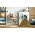 thumbnail image 2 of Ahgly Company Machine Washable Indoor Square Contemporary Dark Golden Rod Brown Area Rugs, 7' Square, 2 of 7
