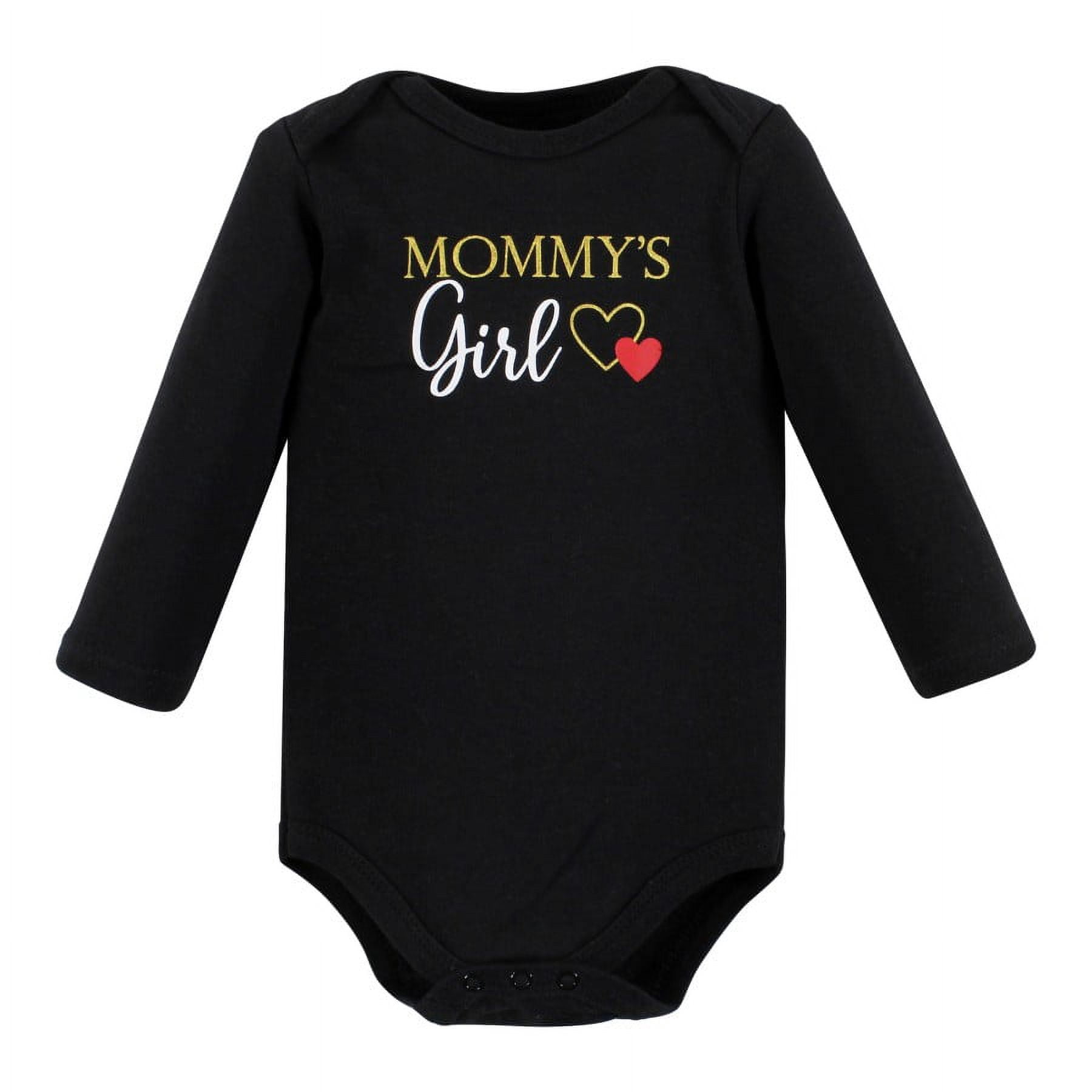Hudson Baby Cotton Long-Sleeve Bodysuits, 3-Pack, Newborn- 24 Months