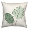 thumbnail image 2 of Creative Products Sketch Monstera Leaf Colors 18x18 Spun Poly Pillow, 2 of 3