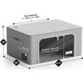 thumbnail image 6 of Sorbus Oxford Fabric Storage Bins: Stackable, Foldable Organizer Bags, with Clear Window (Set of 6), Gray, 6 of 6