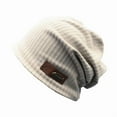 thumbnail image 2 of Men's and women's cotton  Head Knit Hat, Beanie Hat , Slouchie Cap, 2 of 5