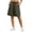 Army Green, variant on Tqcoqu Elastic Drawstring Waist Bermuda Shorts for Women,Loose Fit Summer Casual Shorts with Big Patch Pocket,Army Green Women's M-XXXXL