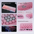 thumbnail image 5 of Magnetic Switch Gaming Keyboard, 61-Key 60% Layout, 6-Color Skeleton Hollow Case, RGB Backlit, Full N-Key Rollover, Hot-Swappable Adjustable Magnetic Switches, Backlit PBT Keycaps, 5 of 8