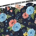 thumbnail image 3 of Pioneer Flower Floral Print Pattern Shower Curtain 36"x72", Bathroom Decorative Shower Curtain Set with 12 Hooks, Waterproof Washable, 3 of 6