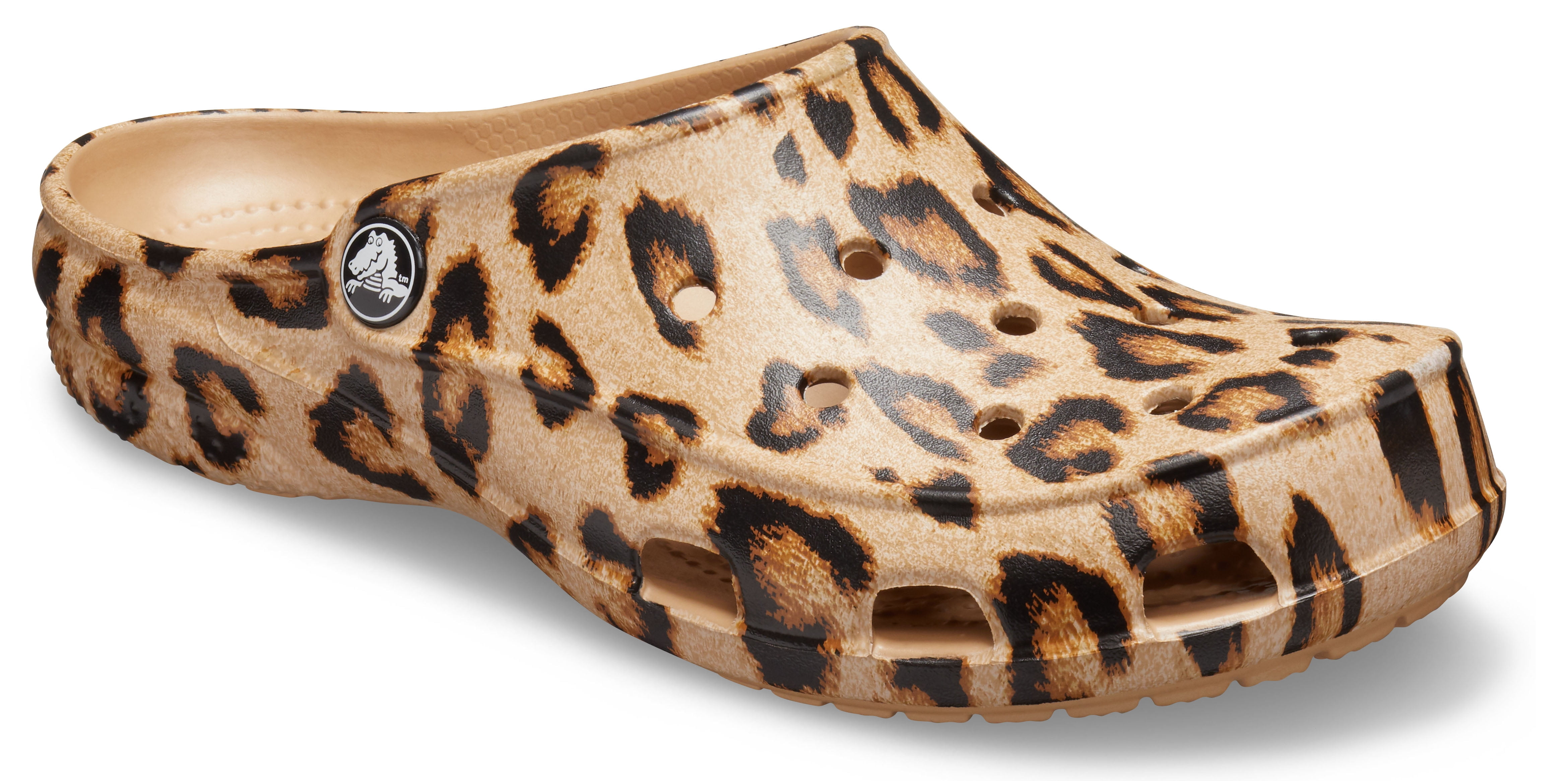 leopard crocs womens