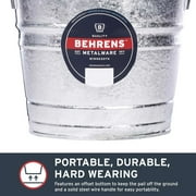 Behrens High Grade Steel 1205 5 Quart Hot Dipped Galvanized Steel Pail