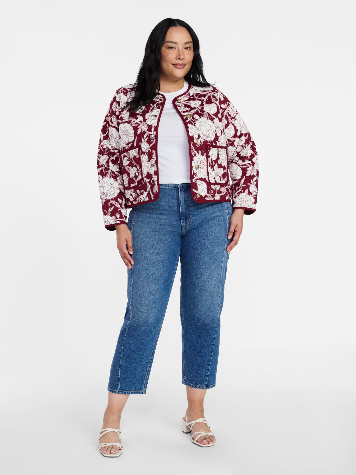 Time and Tru Women's Quilted Jacket, Sizes XS -XXXL - Walmart.com