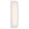 thumbnail image 3 of Montana 1 - Light White LED Acrylic & Aluminum Outdoor Wall Light, 3 of 10