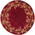 thumbnail image 1 of HomeRoots 350211 7 ft. 6 in. Round Wool Red Area Rug, 1 of 1