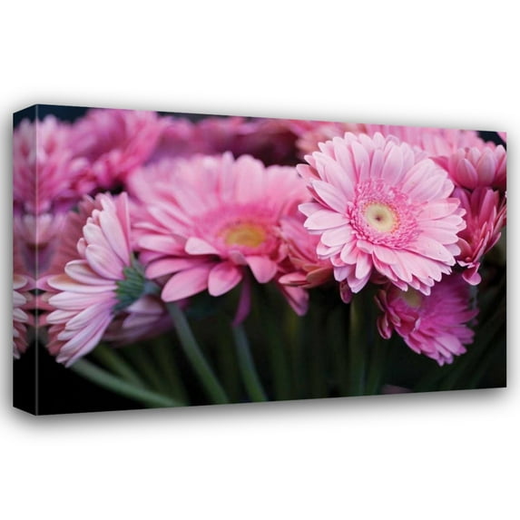 Erin Berzel 24x17 Gallery Wrapped Canvas Wall Art Titled - Pink Gerbera Daisies II