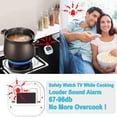 thumbnail image 2 of Kitchen Timer, [2 Pack] Digital Kitchen Timer Big Digits, Loud Alarm, Magnetic Backing, Stand, for Cooking Baking(White), 2 of 8