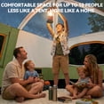 thumbnail image 3 of HOTEEL 10 Person Camping Tent, Easy Setup Waterproof Windproof Backpacking Tent with Removable Rainfly, Lightweight Portable Outdoor Family Tents for Camping, Travel, Fishing, Hiking, Green, 3 of 11