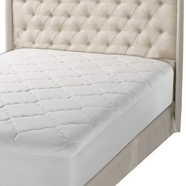 Micropuff Fitted Mattress Pad Queen