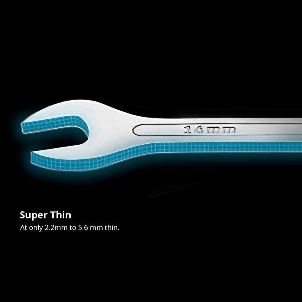 Capri Tools Super-Thin Open End Wrench Set (Master Set), CP11850-14MST