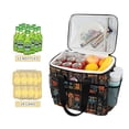 thumbnail image 2 of FORMRS Insulated Cooler Bag 24 Cans Capacity Soft Leakproof Lunch Box with Side Pockets, Black Geometric, 2 of 7