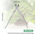 thumbnail image 3 of 1 Pack Bonsai Tool - 8.3" Stainless Steel Wire Cutter, Applying to Garden (Silver), 3 of 7