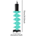thumbnail image 3 of Menolana Ice Drill Auger Ice Fishing Drill 8 Inches Portable Aluminum Alloy Ice Fishing Accessories Ice Auger for Lakes Fishing Winter, 75 cm Blue, 3 of 14