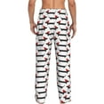 thumbnail image 3 of Xecao Christmas Dachshund Men's Straight Lounge Pajama Pants: The Ultimate in Comfortable Sleepwear, 3 of 9