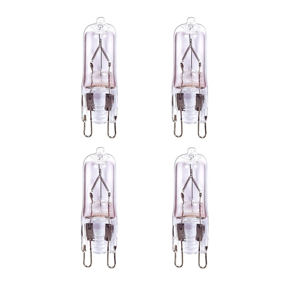 Satco S4621/04 G9 Double Loop Halogen Light Bulb, 35 Watts, Clear, 4-Pack