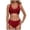 Wine, variant on Bathing Suits for Women Beach Vacation Clothes for Women High Waisted Bikini Push Up Two Piece Swimsuits