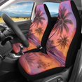thumbnail image 3 of XYZCANDO Palm Trees Front Car Seat Cover 2 Pcs Hawaiian Car Seat Cover Protector Protection Interior Accessories for Most Cars Sedans and SUVs, 3 of 7