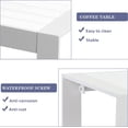thumbnail image 5 of Heynemo Outdoor PatioAluminum Furniture Coffee Table All-Weather Outdoor Metal Coffee Table Modern Rectangle Coffee Table for Balcony Garden, Light Grey, 5 of 12