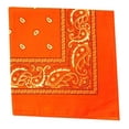 thumbnail image 1 of Toystoory Pañuelo cuadrado para exteriores de 55cm x 55cm, diadema negra y roja de Cachemira estampada para mujeres/hombres/niños/niñas Almacenamiento y organización del hogar naranja Toystoory HA5742-03, 1 of 6
