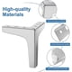 thumbnail image 3 of 4 Pack Furniture Legs, Max 800kg, 10cm Modern Metal Triangle Table Legs, Hairpin Furniture Legs, Sofa Legs with 16 Screws and 4 Leg Protectors, Silver, 3 of 5