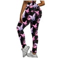 thumbnail image 2 of Puntoco Mujeres Impresión Cintura alta Estiramiento Strethcy Fitness Leggings Pantalones de yoga Puntoco Puntoco-7689, 2 of 8
