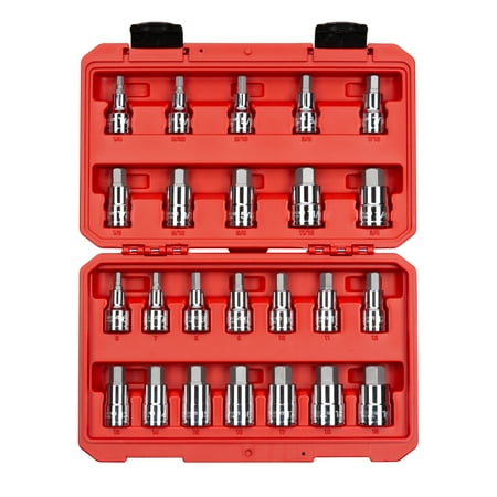 UPC: 0020209036259 | TEKTON 1/2 Inch Drive Hex Bit Socket Set  24-Piece (1/4-3/4 in.  6-19 mm) | SHB92301