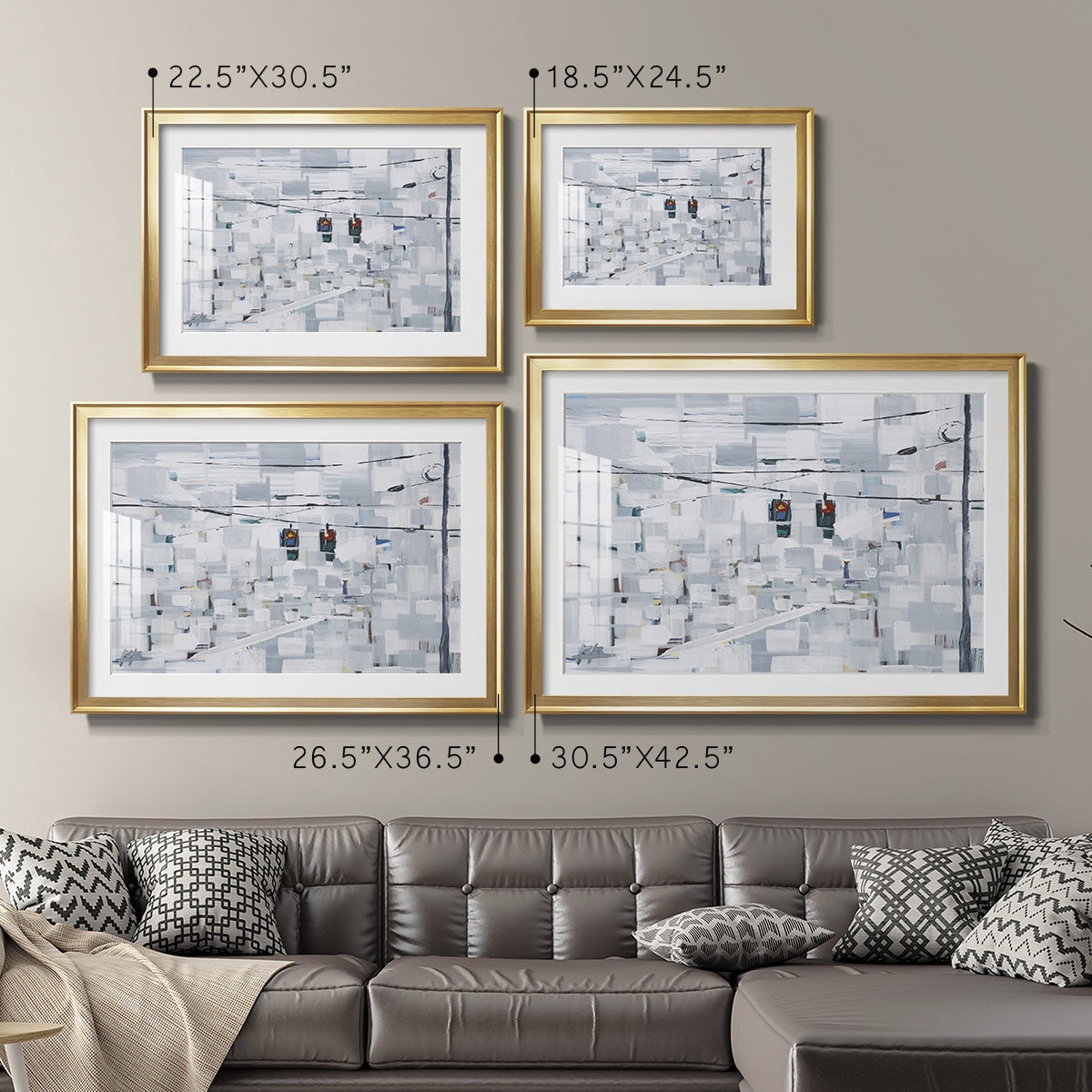 Stop on White Premium Framed Print - Ready to Hang