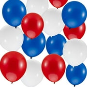 60Pcs Red White and Blue Balloons - 4th of July Decorations Independence Day Patriotic Anniversary Globos Para Decoracion De Fiestas Balloons for Birthday Party Ballons Decoration 12 Inch