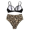 thumbnail image 4 of WILLBEST Trajes de Baño Mujer Con Falda Bikini de Cintura Alta Sexy Push Up Traje de Baño de Dos Piezas Traje de Baño Retro Fruncido Conjunto de Bikini Estampado de Cintura Alta 4569, 4 of 5