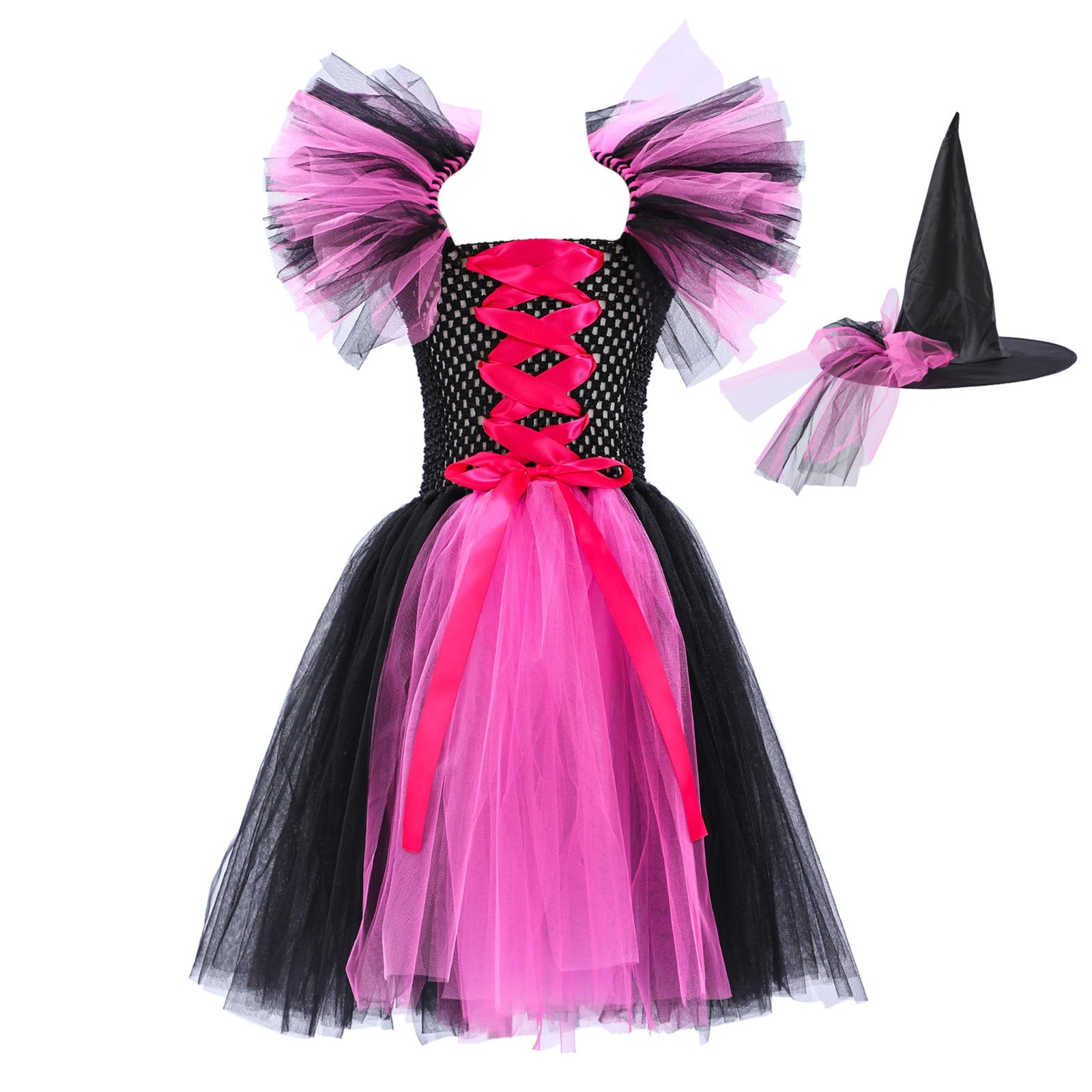 strapless open back dress Short Black Velvet Homecoming Dress with Pink Ribbon– PromGirl main image 1