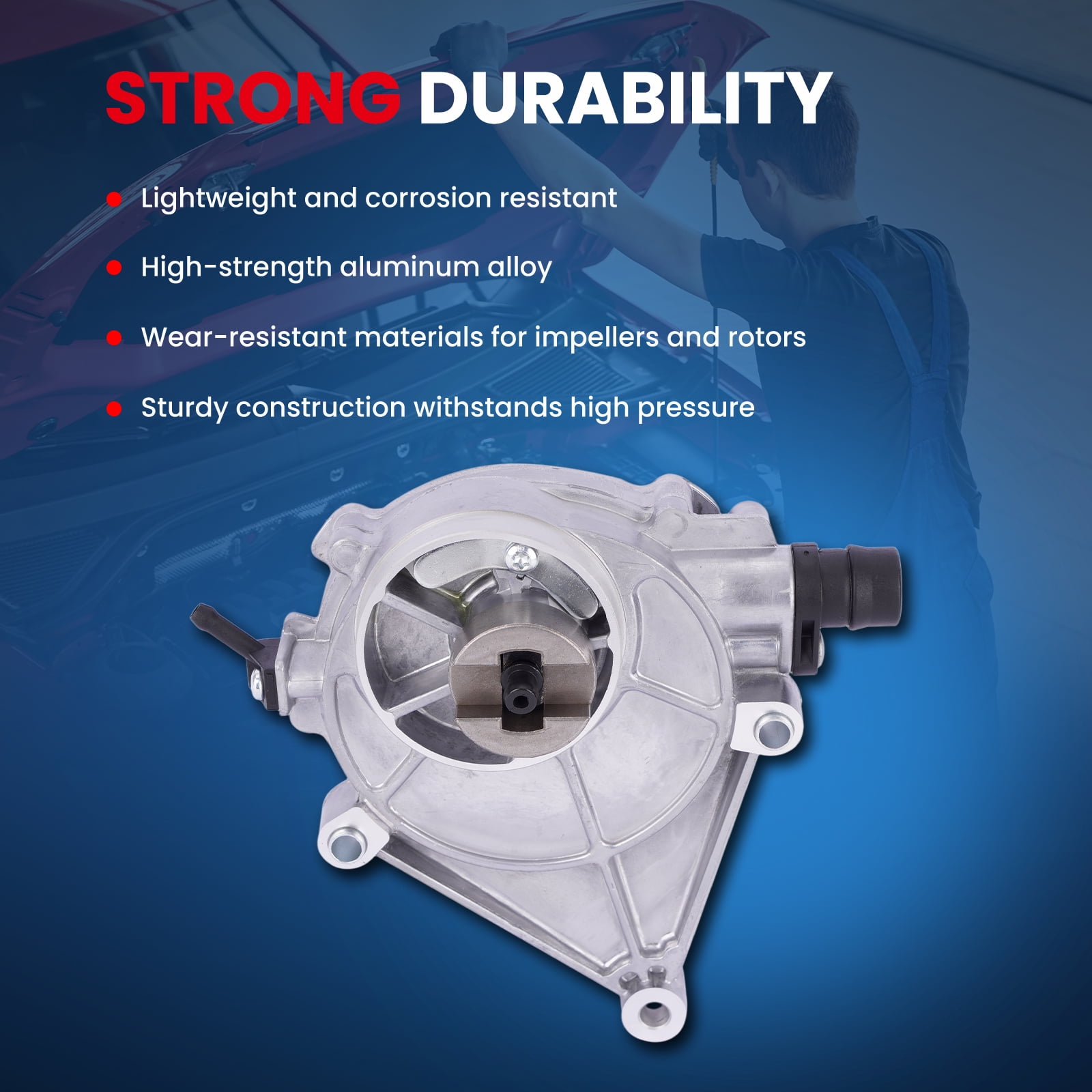 MOCA AUTOPARTS Vacuum Pump Fit for 2012-2014 BMW 320i & 2012-2016 BMW 328i 528i & 2013-2017 BMW X3