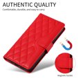 thumbnail image 6 of Crossbody Wallet Case for iPhone 16 Pro Max, with Detachable Shoulder Strap & Wrist Strap, Magnetic Clasp Flip Kickstand Card Holder, PU Leather Shockproof for Women Girls Purse Cover, Red, 6 of 14