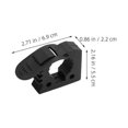 thumbnail image 2 of Black Rubber Quick Release Clamp for Mounting Equipment 2Pcs Atv Use, 2 of 5