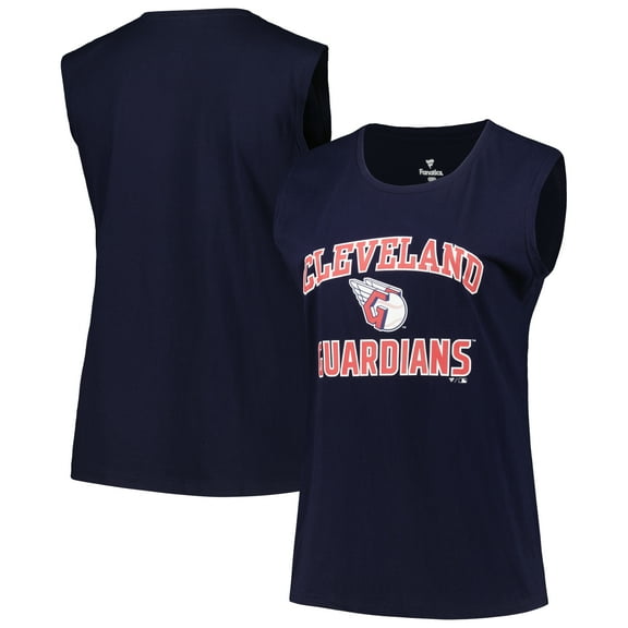 Women's Profile Navy Cleveland Guardians Plus Size Tank Top