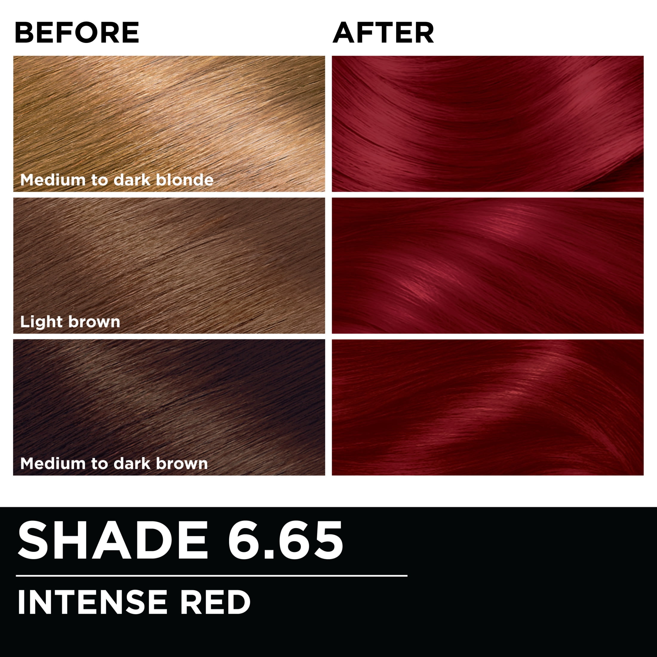 Garnier Olia Long Lasting Permanent Hair Color Kit with 60% Oils, 6.65 Intense Red