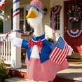 thumbnail image 5 of Beautynvta Patriotic Porch Goose Clothes for 23 Inch Lawn Statue, 4th of July Goose Costume for Outdoor Yard Lawn Patio Decor, Memorial Day USA 250th Anniversary Decoration, 5 of 7