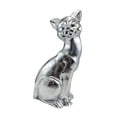 thumbnail image 2 of Estatua de gato, artesanías de resina, figura decorativa moderna de animal pequeño, regalo único para Plata, 2 of 9