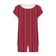 thumbnail image 4 of Pijama de cuello redondo y manga corta con estampado informal de moda para mujer con pantalones para el hogar Conjunto de top y pantalones de poliéster para mujer, 4 of 5