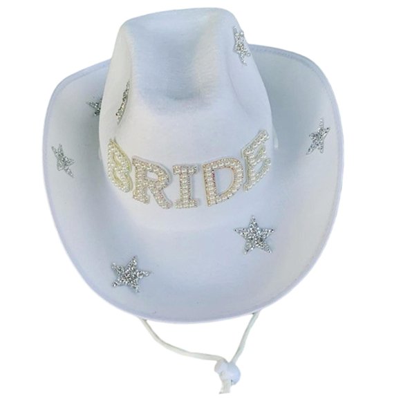 Sombrero de fieltro para novia con de imitación, sombrero de , para de cosplay, occidental, de llevar,